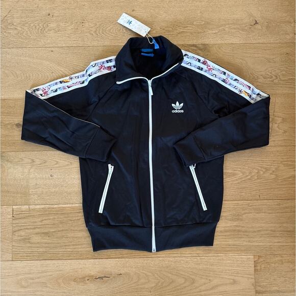 Adidas x Topshop - City College Tracksuit Jacket and Pants in Black & White - Picture 2 of 6